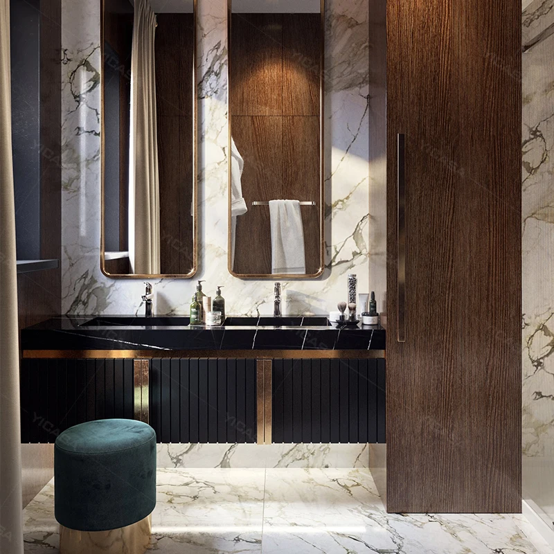 2021 new design luxury hotel villa project black bathroom vanity bathroom furniture wash basin cabinet bathroom
2021 new design luxury hotel villa project black bathroom vanity bathroom furniture wash basin cabinet bathroom