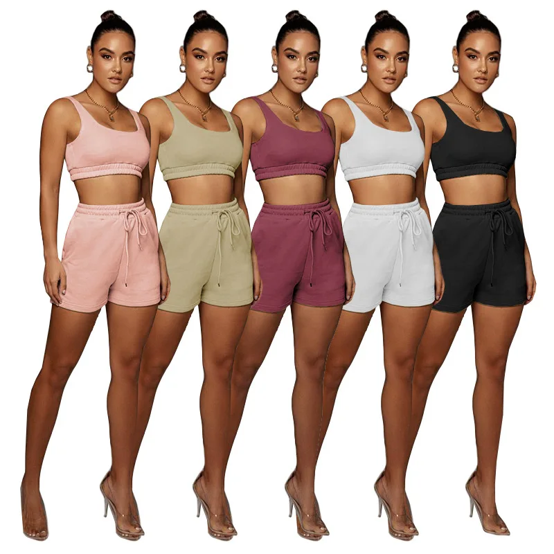 Wholesale Women Active Wear Stretch Gym Fitness Tracksuits Workout Crop Tank Top And Leggings Vest Two Piece Set with Pockets, Picture color
Wholesale Women Active Wear Stretch Gym Fitness Tracksuits Workout Crop Tank Top And Leggings Vest Two Piece Set with Pockets, Picture color