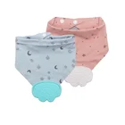 Choosable Designs Baby Burp Cloths Drool Bibs 4 Pack Baby Bib With Teething Teether Set Wholesale