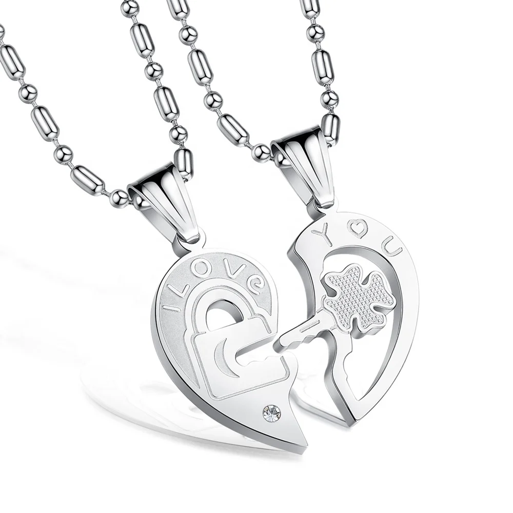 Fashionable I Love You Half Heart Key Lock Chinese Love My Name Letter Necklace, Silver+silver, silver+black, silver+rose gold, or custom made
Fashionable I Love You Half Heart Key Lock Chinese Love My Name Letter Necklace, Silver+silver, silver+black, silver+rose gold, or custom made