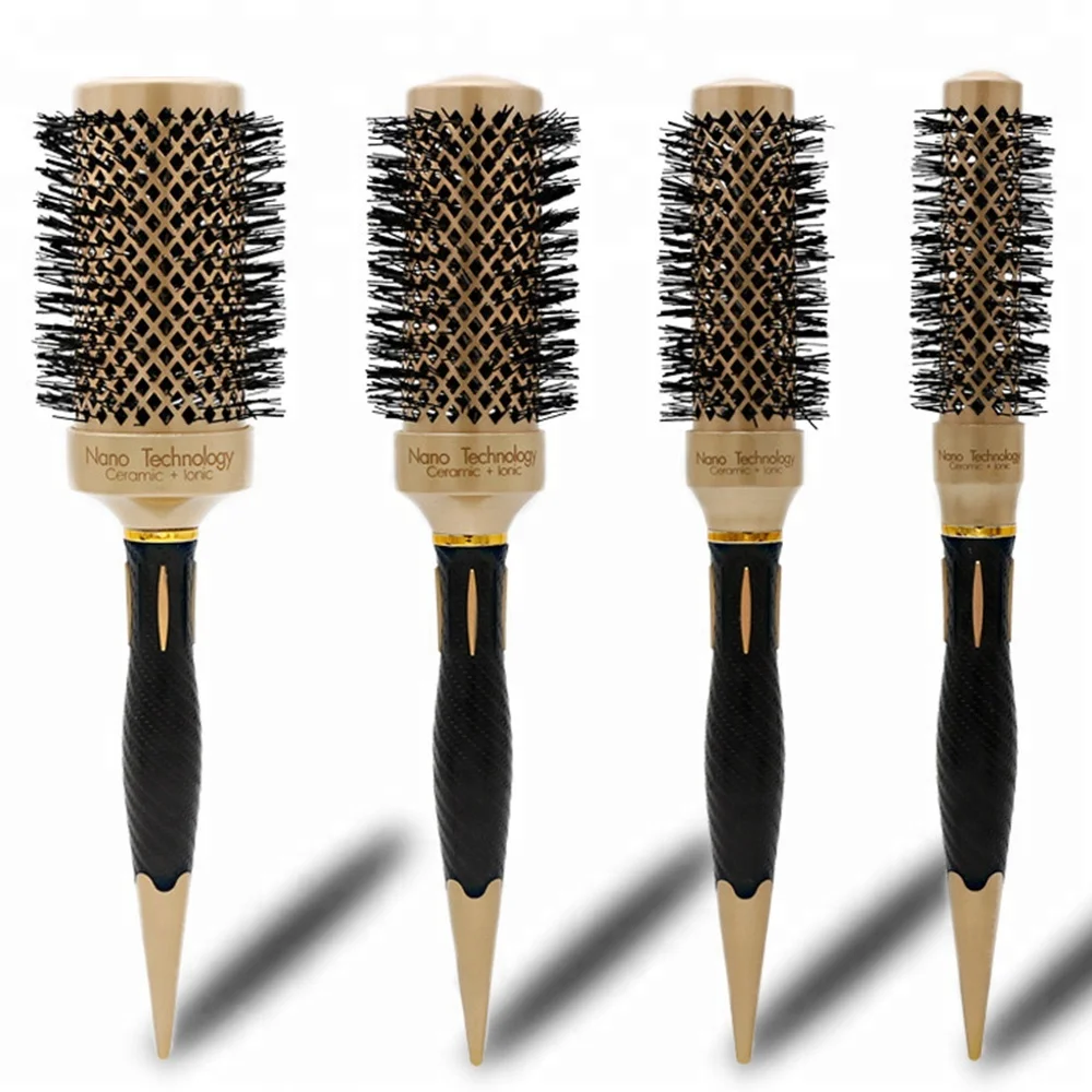 Amazon good sale thermal ceramic ionic nylon bristle professional round hair brush, Customized color
Amazon good sale thermal ceramic ionic nylon bristle professional round hair brush, Customized color