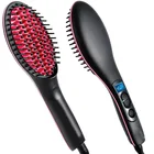 Professional Ceramic Fast Heat up Hair Straightening Electric Comb Steam rolling Hair Straightener Brush