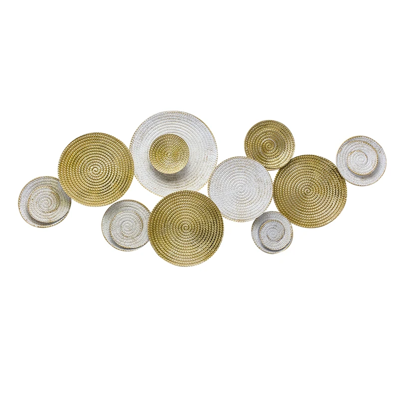 Relife Several Rounds Metal Wall Decor 3d Metal Home Wall Decoration Gold White Wall Art, Picture 
Relife Several Rounds Metal Wall Decor 3d Metal Home Wall Decoration Gold White Wall Art, Picture