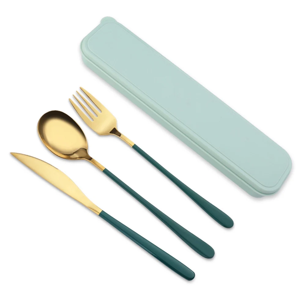 Children Kids Stainless Steel Cutlery Set Flatware Chopstick With Case Back to School Travel, Gold+color handle
Children Kids Stainless Steel Cutlery Set Flatware Chopstick With Case Back to School Travel, Gold+color handle