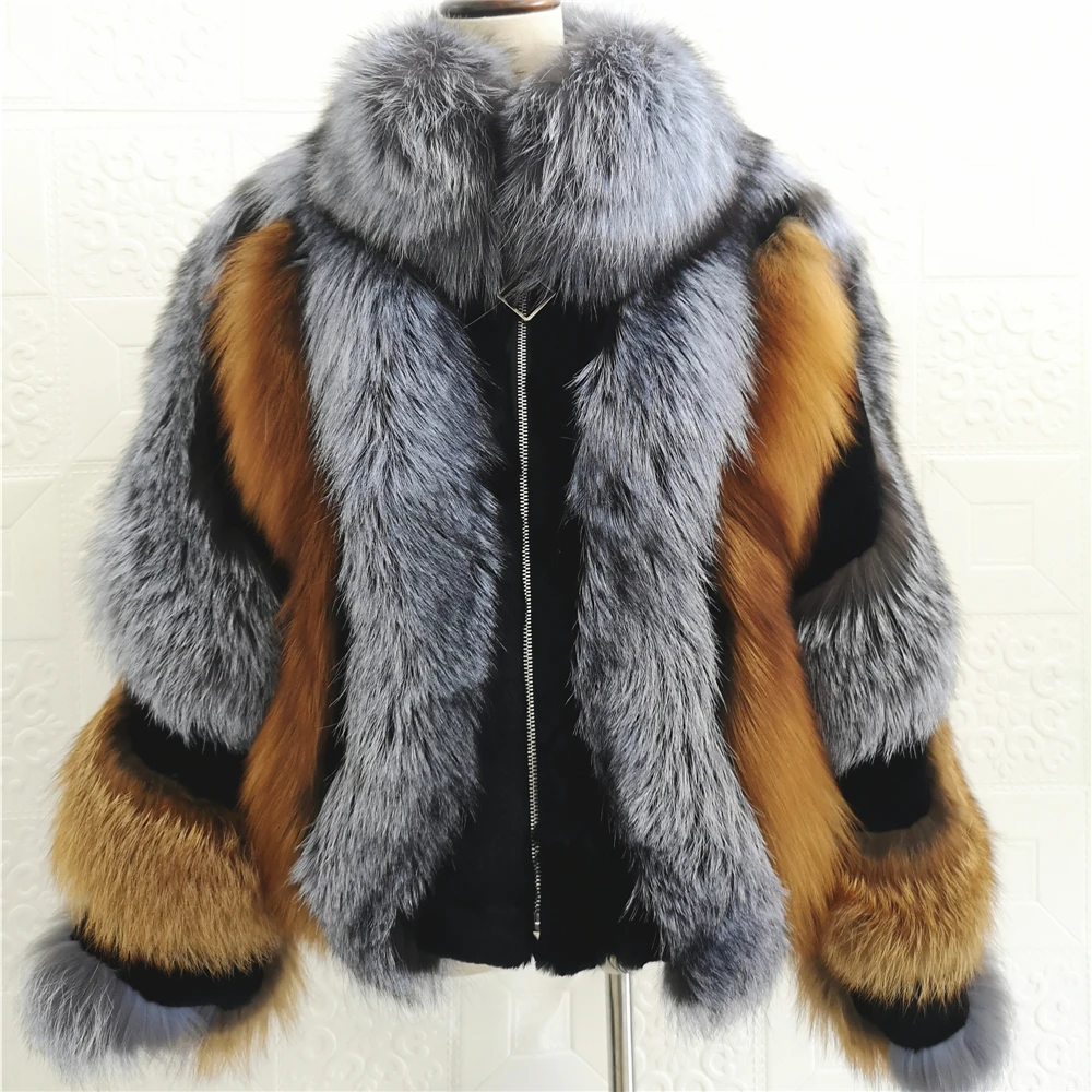 Silver Fox Fur Coat Long Sleeves Women Real Fur Winter Jacket Female Fashion Short Jacket Red Fox Fur Natural, Customized color
Silver Fox Fur Coat Long Sleeves Women Real Fur Winter Jacket Female Fashion Short Jacket Red Fox Fur Natural, Customized color