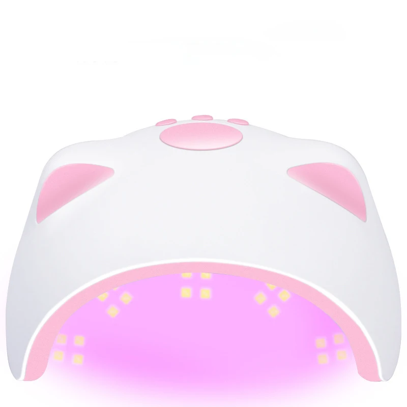 Professional Hot Sale Mini Sunuv Cordless Sun Light Gel Uv Led Nail Lamp Gel Dryer White Cute Cat Ear Shaped
Professional Hot Sale Mini Sunuv Cordless Sun Light Gel Uv Led Nail Lamp Gel Dryer White Cute Cat Ear Shaped