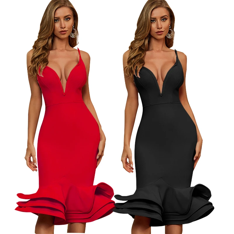 Fashion Women cb Deep V Neck Luxury Bodycon Party Dress Elegant Mermaid Dresses Evening Bandage Dress
Fashion Women cb Deep V Neck Luxury Bodycon Party Dress Elegant Mermaid Dresses Evening Bandage Dress