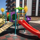 Bricks rubber mat playground for kids