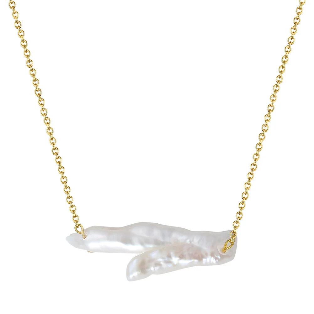 GPN16 Handmade 925 Silver 14K Gold Plated Paper Clip Chains Tree Branch Shape Cultured Baroque Pearl Pendants Choker Necklace
GPN16 Handmade 925 Silver 14K Gold Plated Paper Clip Chains Tree Branch Shape Cultured Baroque Pearl Pendants Choker Necklace
