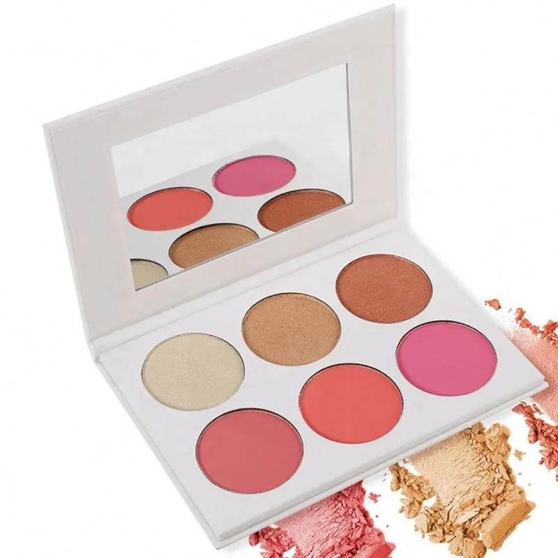 Custom professional makeup Face illuminator private label highlighter and blush palette, 6colors
Custom professional makeup Face illuminator private label highlighter and blush palette, 6colors