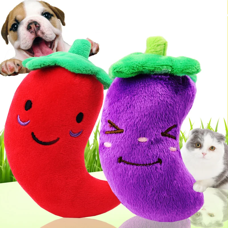 Pet voice toys chili eggplant plush toys teddy golden hair pet cat dog products Pet Supplies dog cat
Pet voice toys chili eggplant plush toys teddy golden hair pet cat dog products Pet Supplies dog cat