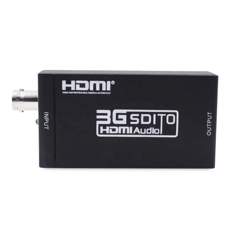 AOEYOO 3G 1080P SDI to HDMI Adapter Converter for Monitor HDTV HD-SDI 3G-SDI to HDMI Adapter Female BNC to HDMI, Black
AOEYOO 3G 1080P SDI to HDMI Adapter Converter for Monitor HDTV HD-SDI 3G-SDI to HDMI Adapter Female BNC to HDMI, Black