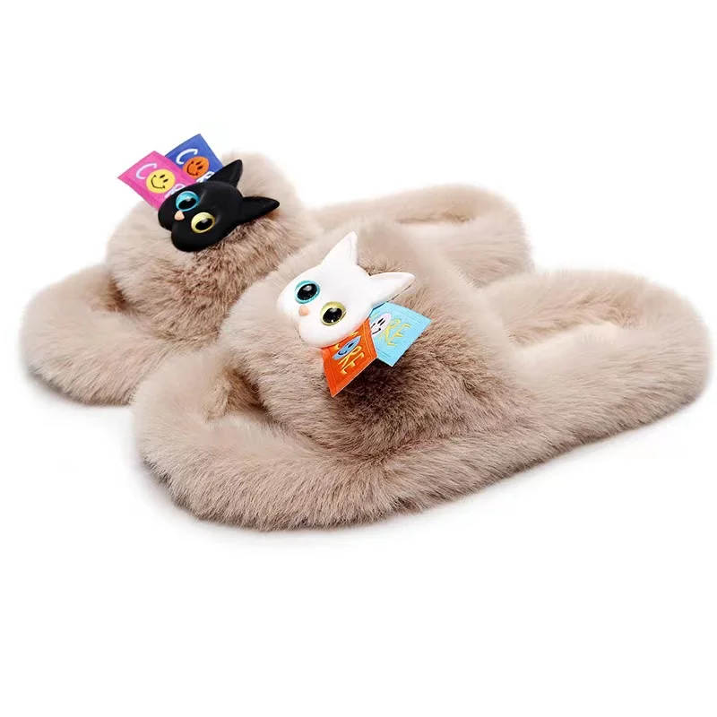 Winter indoor plush women's slippers cartoon decoration soft home ladies cotton slippers, Customized color
Winter indoor plush women's slippers cartoon decoration soft home ladies cotton slippers, Customized color