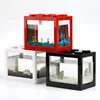 Fish Tank Assembled Building Block Shape Transparent Plastic Fish Tank