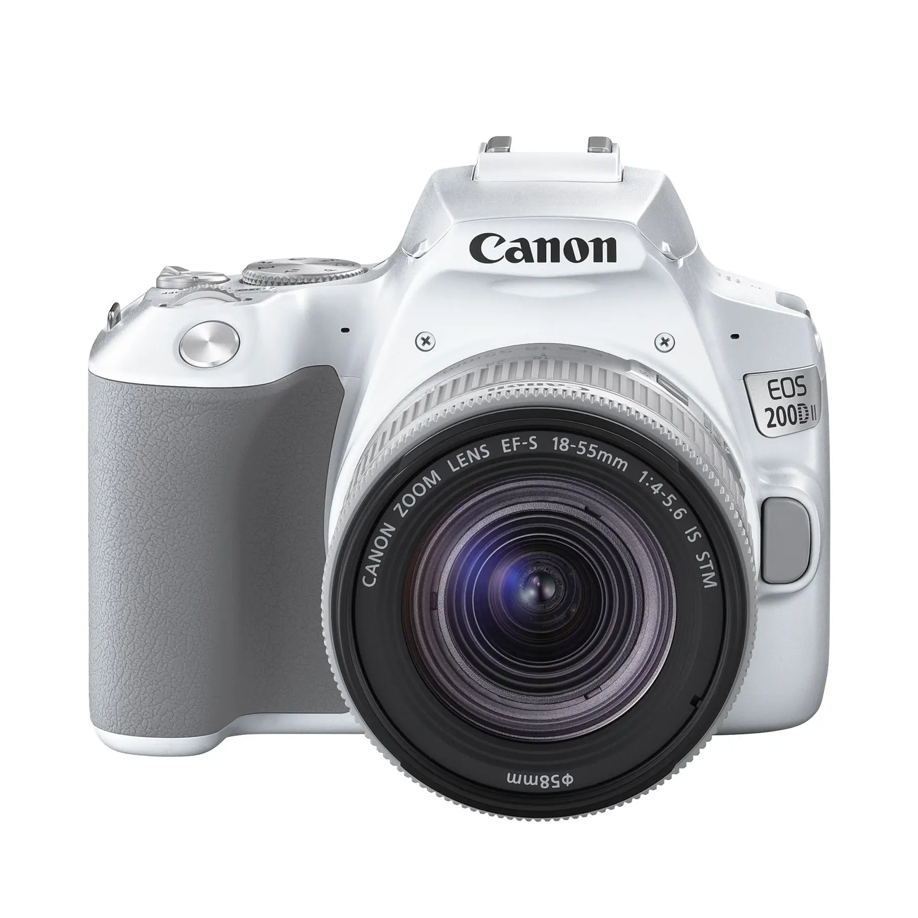 

CANON EOS 200D II Digital SLR Camera White KIT EF-S 18-55mm F4-5.6 IS STM Lens Silver