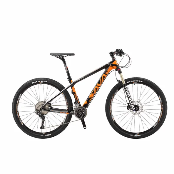 SAVA newest wholesale mountain bicycle 27.5 inch high carbon fiber frame 30 speed racing MTB bike, Grey red, black yellow, black orange
SAVA newest wholesale mountain bicycle 27.5 inch high carbon fiber frame 30 speed racing MTB bike, Grey red, black yellow, black orange