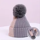 winter beanie kids baby boy bobble hats warm baby girl knitted hat with ball
