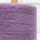 5.8Nm elastic blended melange dyed chunky crochet mohair wool fancy cotton spandex yarn for knitting