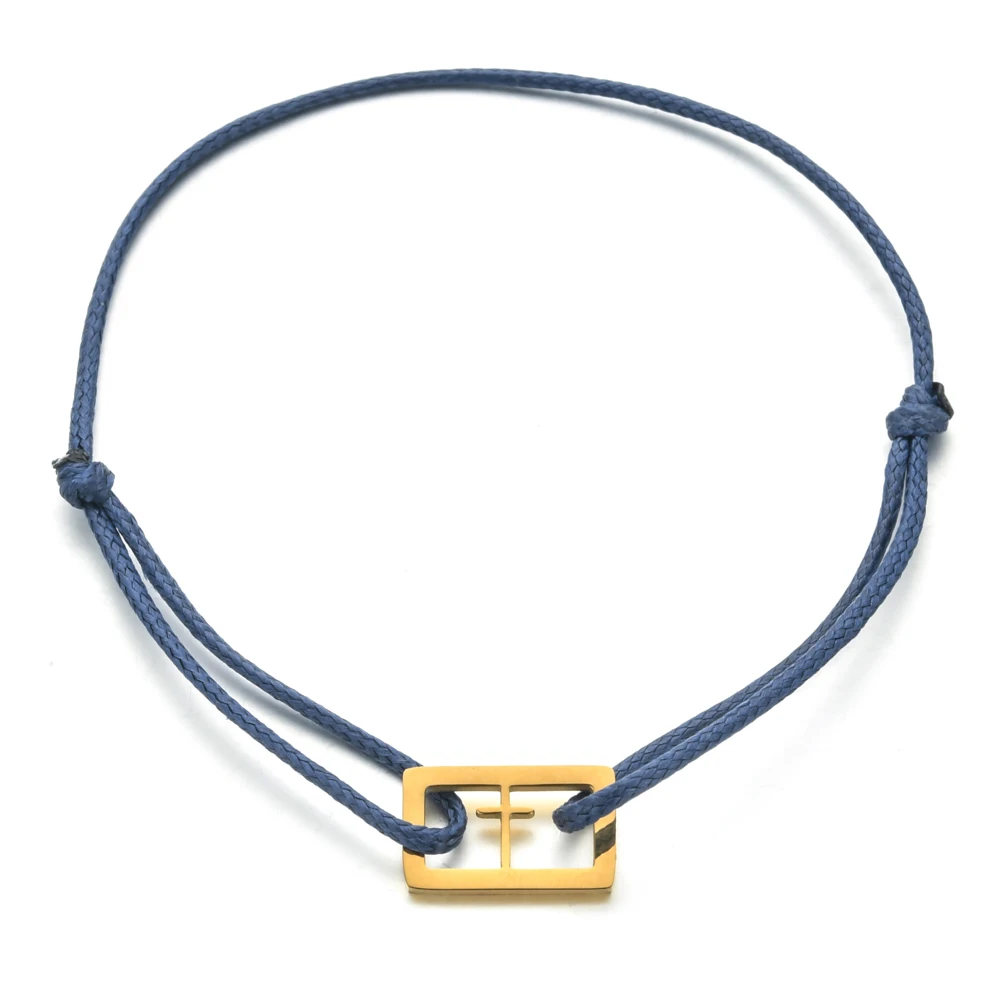 ZMZY Cute Gold Color Pendant Plate Fashion Stainless Steel Jewelry Square Charm Rope Chain Bracelets For Women
ZMZY Cute Gold Color Pendant Plate Fashion Stainless Steel Jewelry Square Charm Rope Chain Bracelets For Women