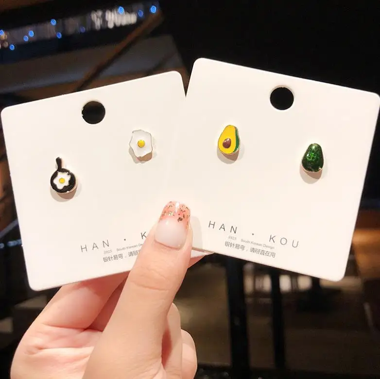 New Arrivals Fashion Food shape Earrings Cute Cartoon Poached shape Earrings hjE1429
New Arrivals Fashion Food shape Earrings Cute Cartoon Poached shape Earrings hjE1429