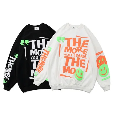 19IHN249 Hot Selling Graffiti Printed Crew Neck Hip Hop Street Style Loose-Fit Long-sleeved Sweater Men's, Customized color
19IHN249 Hot Selling Graffiti Printed Crew Neck Hip Hop Street Style Loose-Fit Long-sleeved Sweater Men's, Customized color