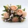 Colorful artificial flowers wholesale romantic wedding flower gift rose flower