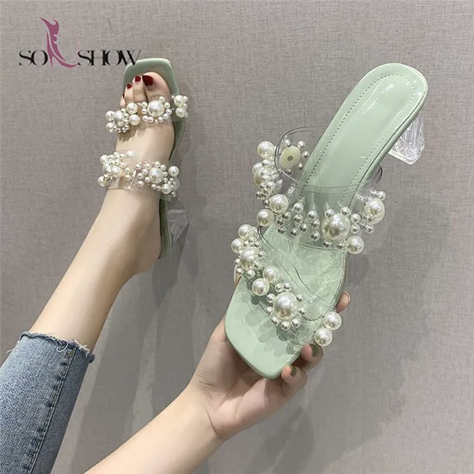 New Arrival ins high heel PU big size summer shoes sandalswith pearl women slippers for ladies
New Arrival ins high heel PU big size summer shoes sandalswith pearl women slippers for ladies