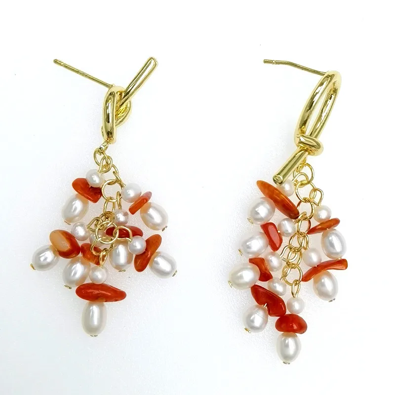 E374 Hot Selling Cirlcle Drop coral Fashion Jewelry Handmade Real Fresh Water Pearl Gold Tassel Earring for women
E374 Hot Selling Cirlcle Drop coral Fashion Jewelry Handmade Real Fresh Water Pearl Gold Tassel Earring for women