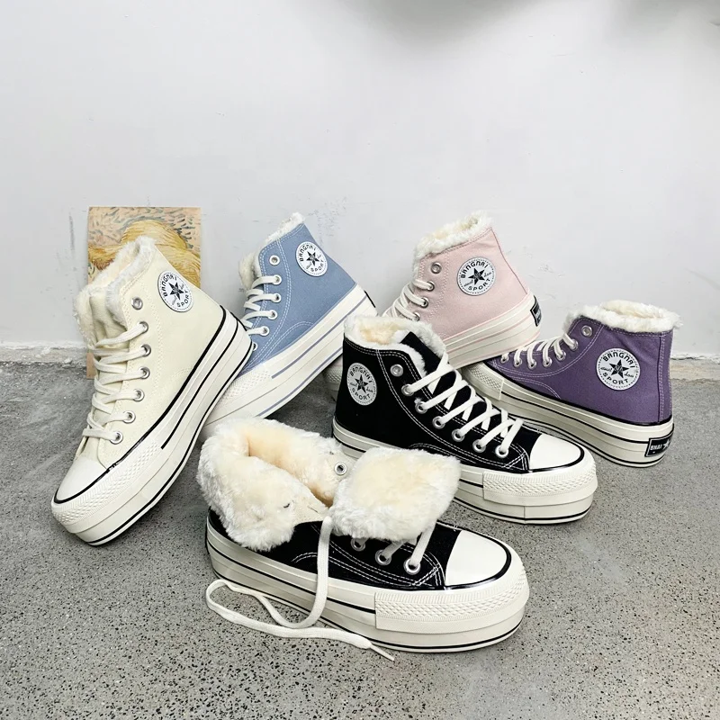 WM004 High Quality Classic winter platform soft outsole women boots warm shoes Women Canvas Shoes With Fur
WM004 High Quality Classic winter platform soft outsole women boots warm shoes Women Canvas Shoes With Fur