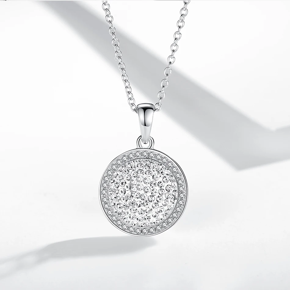 Forewe Cubic Zircon Silver Pendant Necklace Round Shape sterling silver Necklace For Women Christmas Gift
Forewe Cubic Zircon Silver Pendant Necklace Round Shape sterling silver Necklace For Women Christmas Gift
