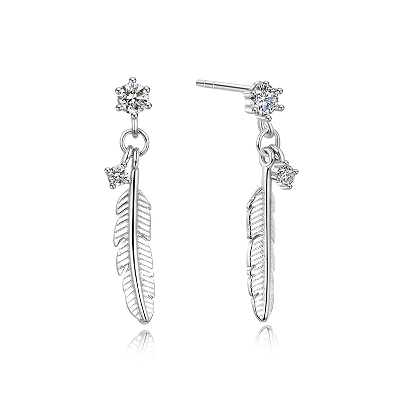 RINNTIN SE186 Simple Design 925 Silver Jewelry Feather Earrings for women
RINNTIN SE186 Simple Design 925 Silver Jewelry Feather Earrings for women