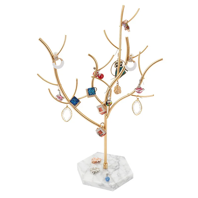 High Quality Decorative Marble Base Jewelry Display Tree Stand For Earring Necklace Holder
High Quality Decorative Marble Base Jewelry Display Tree Stand For Earring Necklace Holder