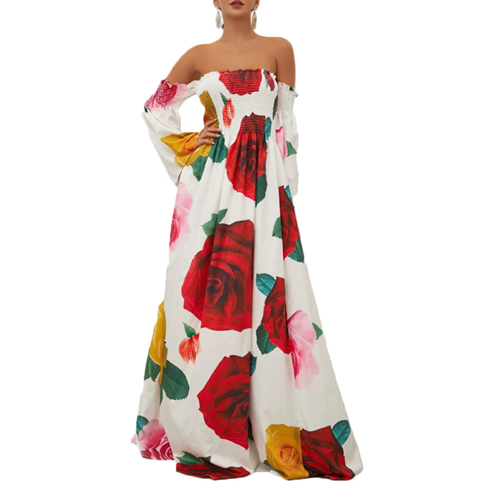 Womens Sexy Summer Spring Dress Vestidos Robe Maxi Dress Floral Printed Long Sleeve Dress GAO
Womens Sexy Summer Spring Dress Vestidos Robe Maxi Dress Floral Printed Long Sleeve Dress GAO