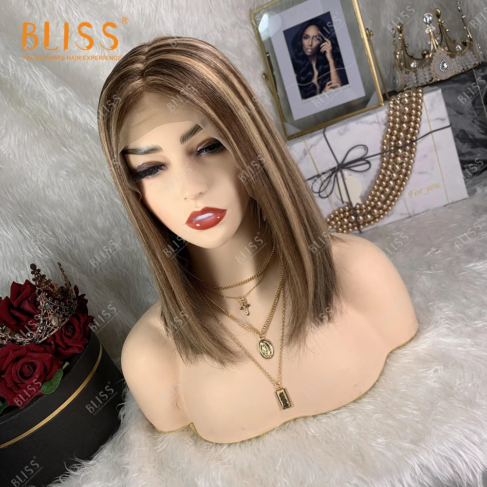 Bliss 13x6 Transparent Lace Frontal Bob Wigs P4-27 Piano Colored Honey Brown Lace Front Wig
Bliss 13x6 Transparent Lace Frontal Bob Wigs P4-27 Piano Colored Honey Brown Lace Front Wig