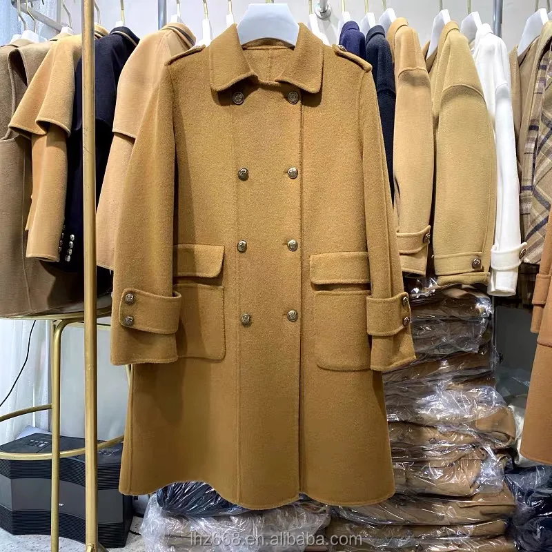 Hot selling long winter ladies wool coat breasted peacoat trench overcoats for women
Hot selling long winter ladies wool coat breasted peacoat trench overcoats for women