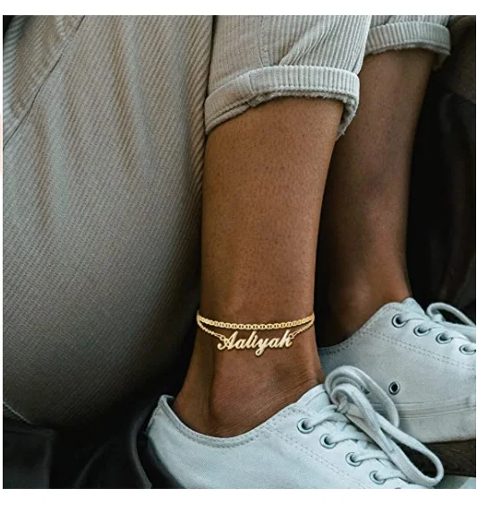 2021 Wholesale Women's Fashion Jewelry 14K Gold Stainless Steel Cuban Chain Name Anklet, Gold/silver/rose gold
2021 Wholesale Women's Fashion Jewelry 14K Gold Stainless Steel Cuban Chain Name Anklet, Gold/silver/rose gold
