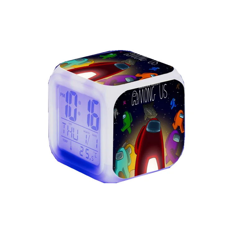 Alarm clock cartoon cute game peripheral children led digital colorful light-emitting night light clock
Alarm clock cartoon cute game peripheral children led digital colorful light-emitting night light clock