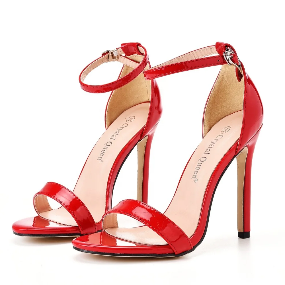 

Women High-heeled Sandals Summer Female Shoes Stiletto High Heels Buckle Big Size Ladies Heels
