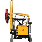 Safety fix guardrail machine,fence install pile driver