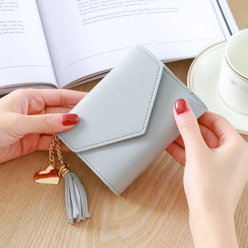 Wallet New Lady Short Women Wallets Mini Money Purses Fold PU Leather Bags Female Coin Purse Card Holder, Red, light green, light purple, dark purple, pink, rose, dark blue
Wallet New Lady Short Women Wallets Mini Money Purses Fold PU Leather Bags Female Coin Purse Card Holder, Red, light green, light purple, dark purple, pink, rose, dark blue