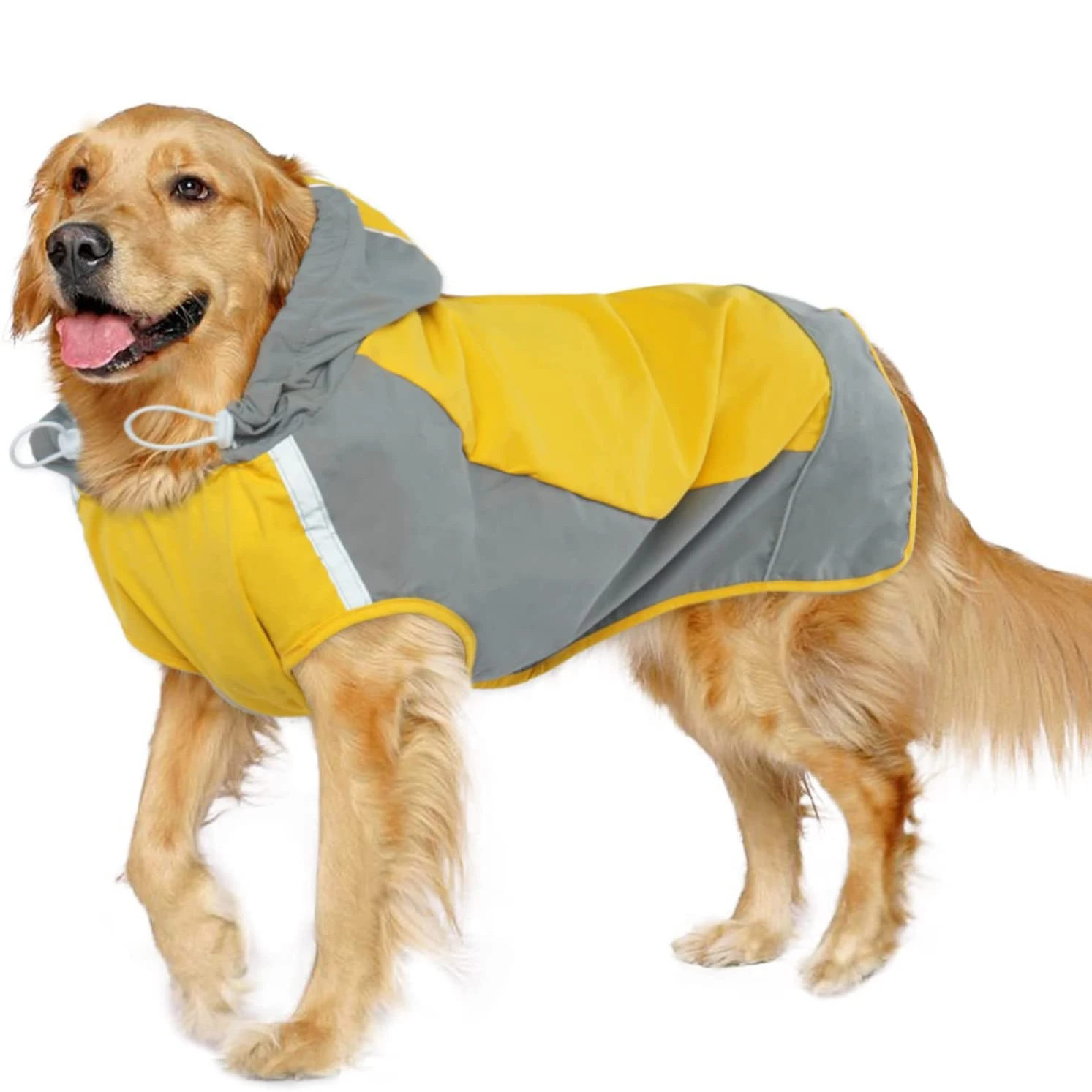 Lightweight Breathable Pets Waterproof Reflective Yellow Soft dog rain jacket with Leash Hole For Medium Large Dogs, Customized
Lightweight Breathable Pets Waterproof Reflective Yellow Soft dog rain jacket with Leash Hole For Medium Large Dogs, Customized