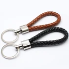 Wholesale Bulk Handmade Custom Leather Car Brand Logo Keychain, Name Card Key Ring, Car Logo Key Chain