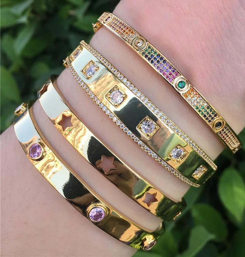 BD-A1678 Initially beautiful 2020 fashion new charm Bangle unique design high quality cz pave bracelet jewelry accessories, Multi-colors
BD-A1678 Initially beautiful 2020 fashion new charm Bangle unique design high quality cz pave bracelet jewelry accessories, Multi-colors