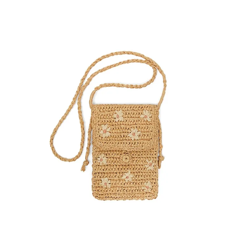 2021 new female bag lovely flower embroidered mobile phone bag cross-slung straw woven bag, Multi colors
2021 new female bag lovely flower embroidered mobile phone bag cross-slung straw woven bag, Multi colors