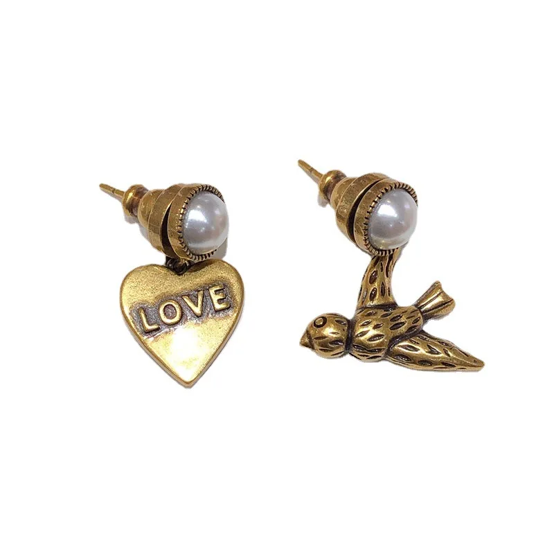 Professional manufacturer heart swallow design asymmetric pearl earrings fashion jewelry earrings for female, As picture
Professional manufacturer heart swallow design asymmetric pearl earrings fashion jewelry earrings for female, As picture