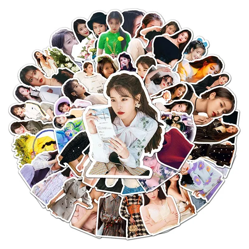 50pcs Korean Female Star IU Sticker Waterproof Decorative Luggage Laptop Car Water Cup Vinyl PVC Self-adhesive Sticker
50pcs Korean Female Star IU Sticker Waterproof Decorative Luggage Laptop Car Water Cup Vinyl PVC Self-adhesive Sticker