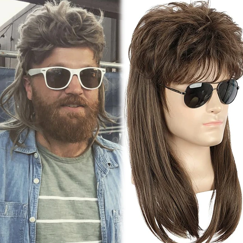 Wholesale synthetic wigs heat resistant 80s Men's Costumes Fancy Dress Party Accessory Cosplay Wig Mullet Wigs for Men
Wholesale synthetic wigs heat resistant 80s Men's Costumes Fancy Dress Party Accessory Cosplay Wig Mullet Wigs for Men
