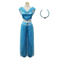 

Aladdin and The Magic Lamp Cosplay Costume Princess Jasmine Dancer Party for Adult Kids Masquerade Ball
