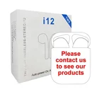 Original Sport Wireless Bluetooth Earphones Earbuds Headphone Auriculares Air Ear pods Inpod i12 TWS