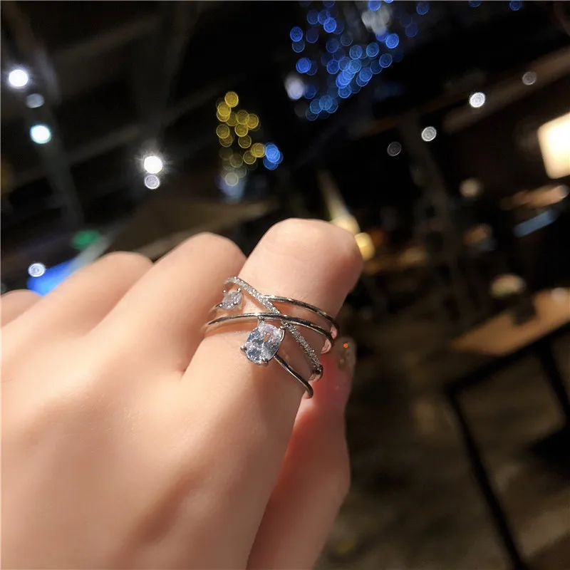 simple minimalist joint ring multi layer flash drill new cross opening ring female charming index middle finger ring girls party, Picture
simple minimalist joint ring multi layer flash drill new cross opening ring female charming index middle finger ring girls party, Picture
